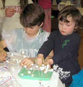 Marshmallow sculptures