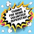 Thanks for being a volunteer superstar