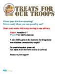 Halloween Treats for Troops Flyer