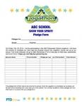 Jogathon Pledge Sheet