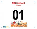 Walkathon Racing Bib