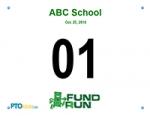 Fund Run Racing Bib