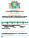 Holiday Shop Volunteer Sign-up Sheet: Santa’s Workshop