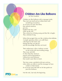 The Balloon Poem - PTO Today