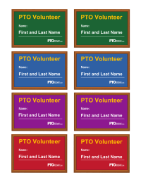 Volunteer Name Badges