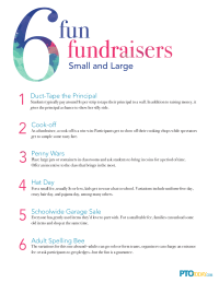 6 Fun Fundraisers