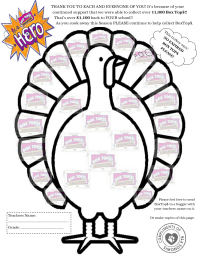 Turkey BoxTops Collection Sheet