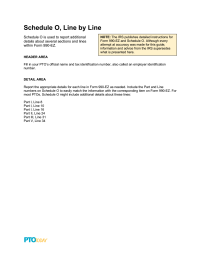 PTO Today: IRS Schedule O Line-by-Line Description