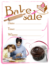 PTO Today: Bake Sale flyer (color)