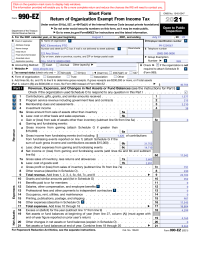 PTO Today: IRS Form 990-EZ Completed Sample