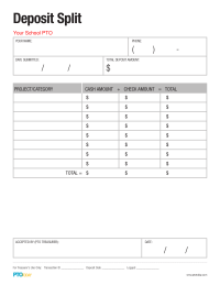 PTO Today: Deposit Split Form