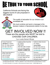 Color California Budget Cuts Parent Involvement