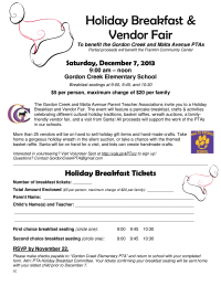 Holiday Breakfast Flyer