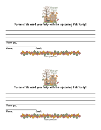 Fall Party Parent Letter 2