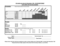 Order form for our Poinsettia fundraiser