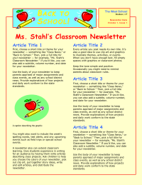 newsletter template