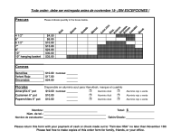 Order Form Spanish