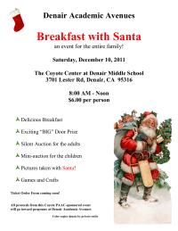 Breakfast with Santa Flyer