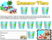 Summer Time Beach Collection Sheet