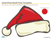 Santa Photo Booth Prop Templates