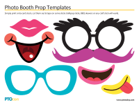 Photo Booth Prop Templates