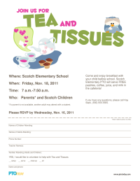 Tea and Tissues Invitation