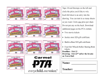 10 Box Tops, Raffle/Voting format