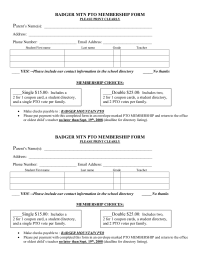 membership forms