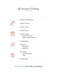 Meeting Agenda Sample