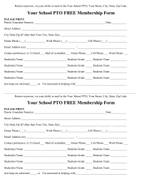 PTO FREE membership form