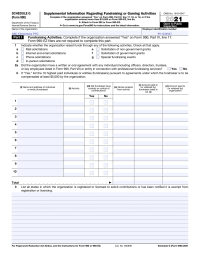 PTO Today: IRS Schedule G Completed Sample