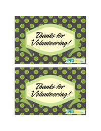 Volunteer Appreciation Postcards