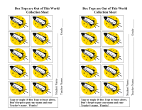 Box Tops Rockets Collection Sheet 10ct.