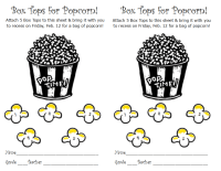 Box Tops for Popcorn