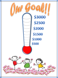 Goal Thermometer with Box Tops