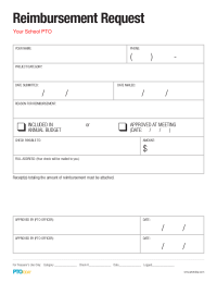 PTO Today: Reimbursement Request Form