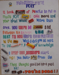 Candy Poem-Finished With FCAT (Florida Comprehensive Assessment Test)