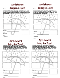 April Showers bring Box Tops