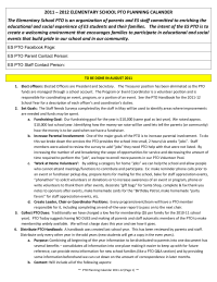 PTO Planning Calander