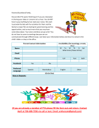 Parent Sign Up Form