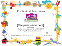 Editable General School Border Collection Certificate