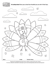 Orginal Turkey Collection Sheet from BTFE.com