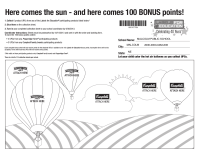 LFE Summer Bonus Sheet 2013