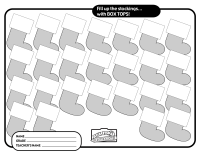 25 Christmas Stocking Collection Sheet