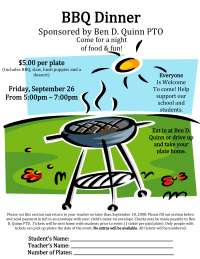 PTO BBQ Dinner