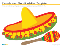 Cinco de Mayo Photo Booth Prop Templates